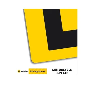 AA Motorcycle L Plate