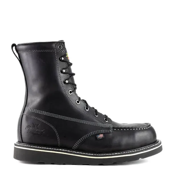 American Heritage Midnight Series 8" Black Moc Safety Toe