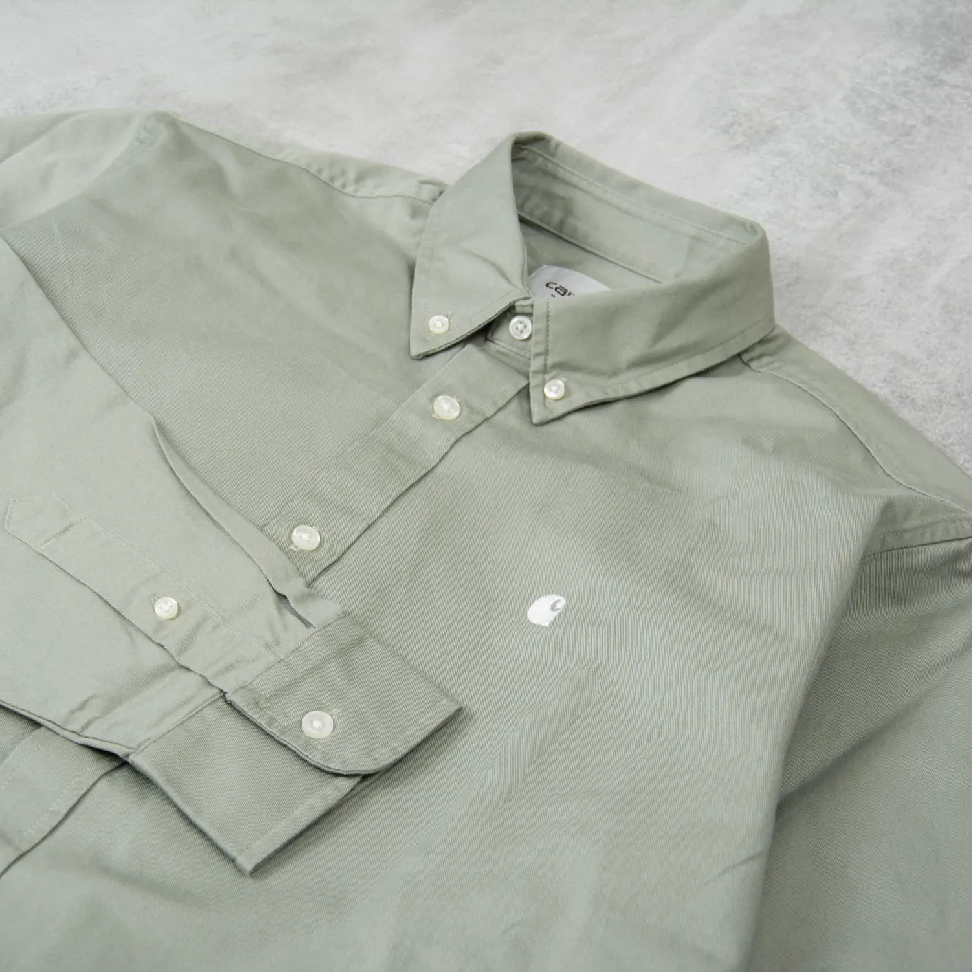 Carhartt WIP Madison L/S Shirt - Yucca White