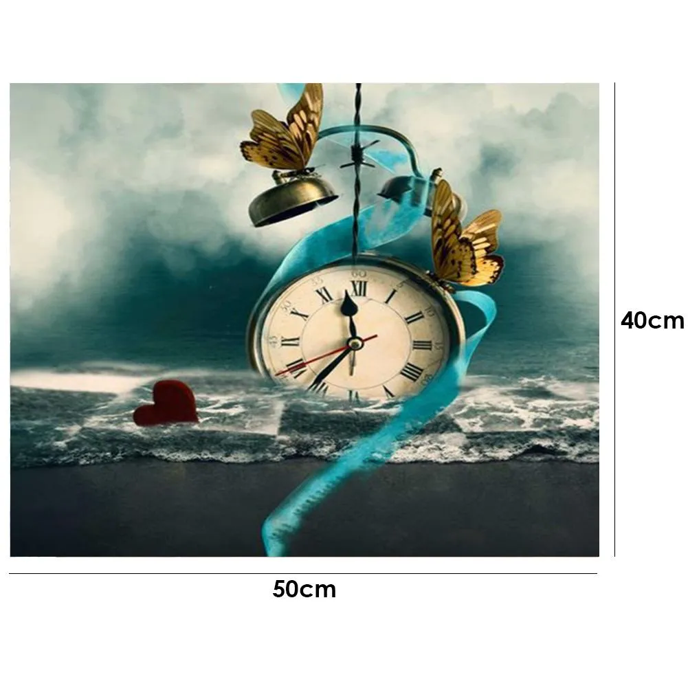 Clock-Paint By Numbers 50*40cm