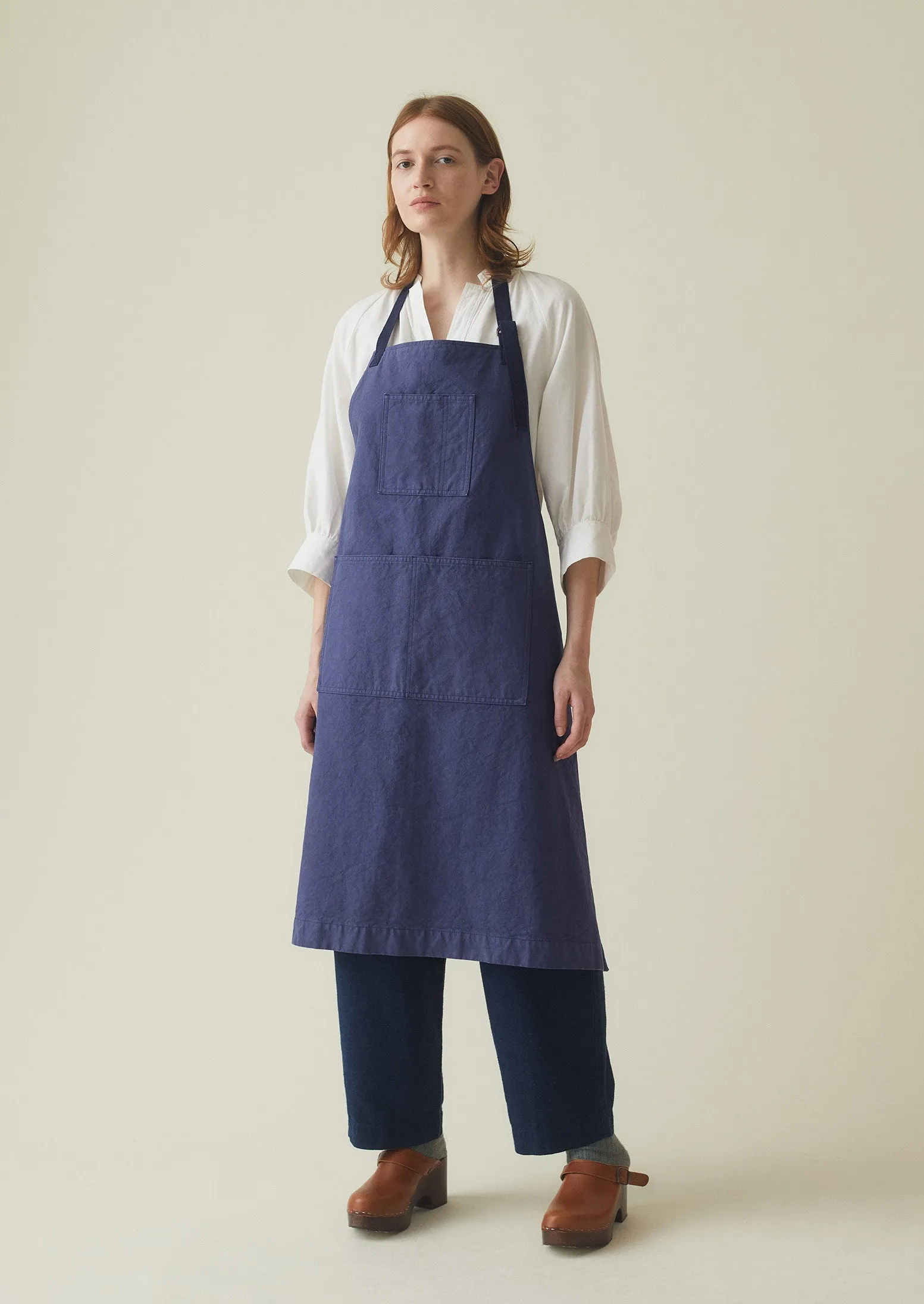 Cotton Canvas Project Apron | Workwear Blue