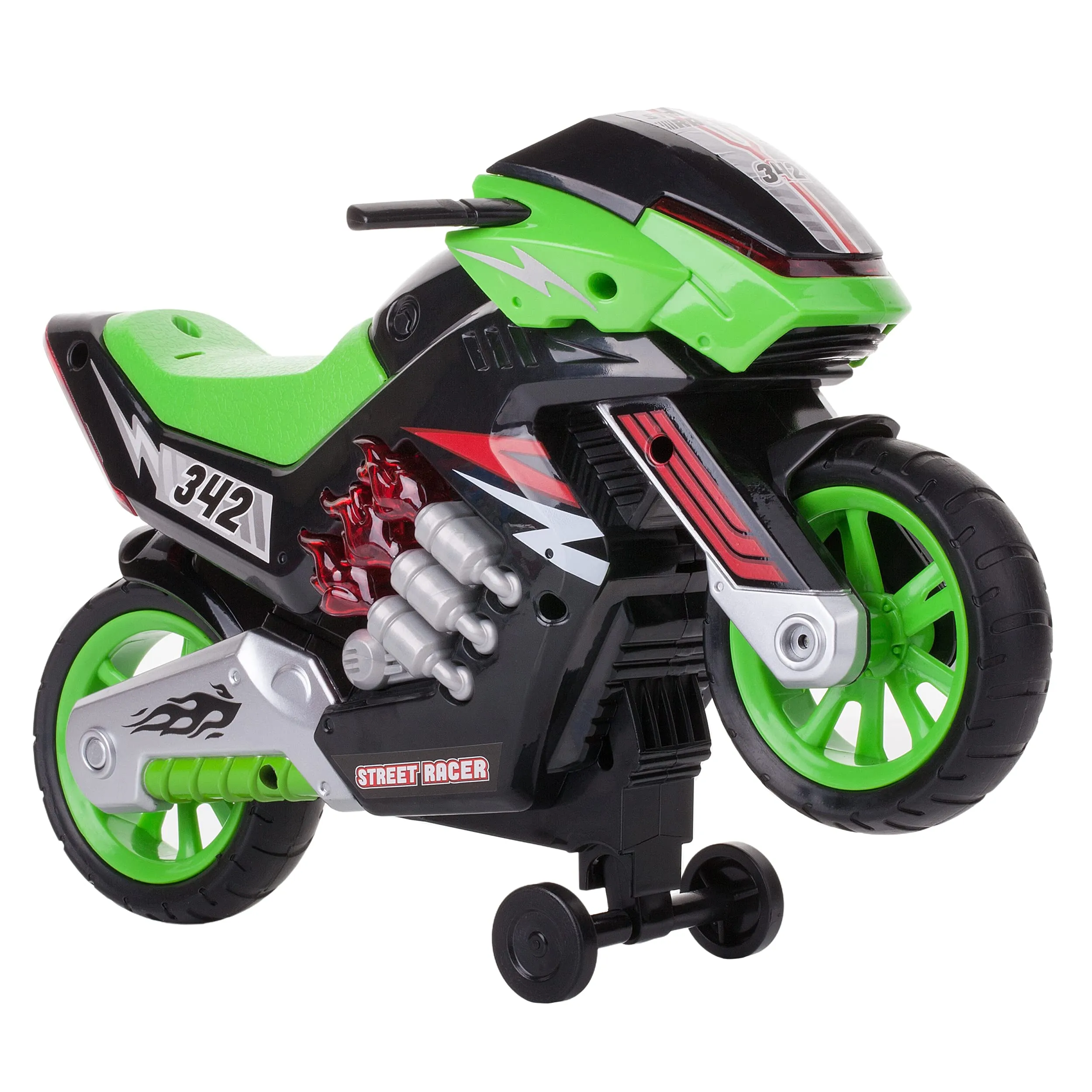 Dazmers Toys Electric Motorcycle Toy with Lights and Sounds - Wheelie Lifters Motorcycle