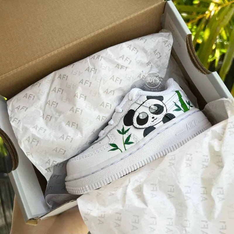 Final Sale-Baby Panda Custom Air Force 1