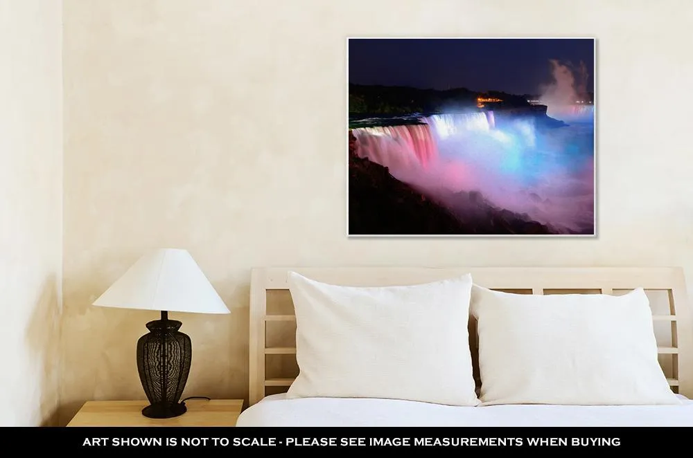 Gallery Wrapped Canvas, Niagara Falls In Colors