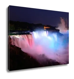 Gallery Wrapped Canvas, Niagara Falls In Colors