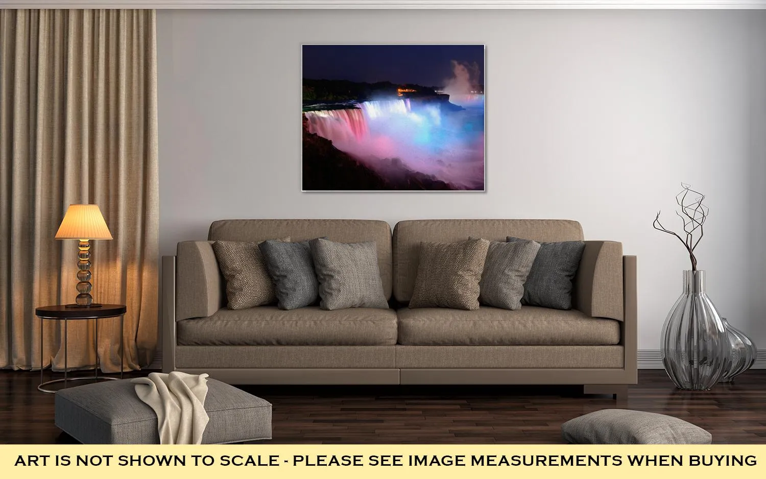 Gallery Wrapped Canvas, Niagara Falls In Colors