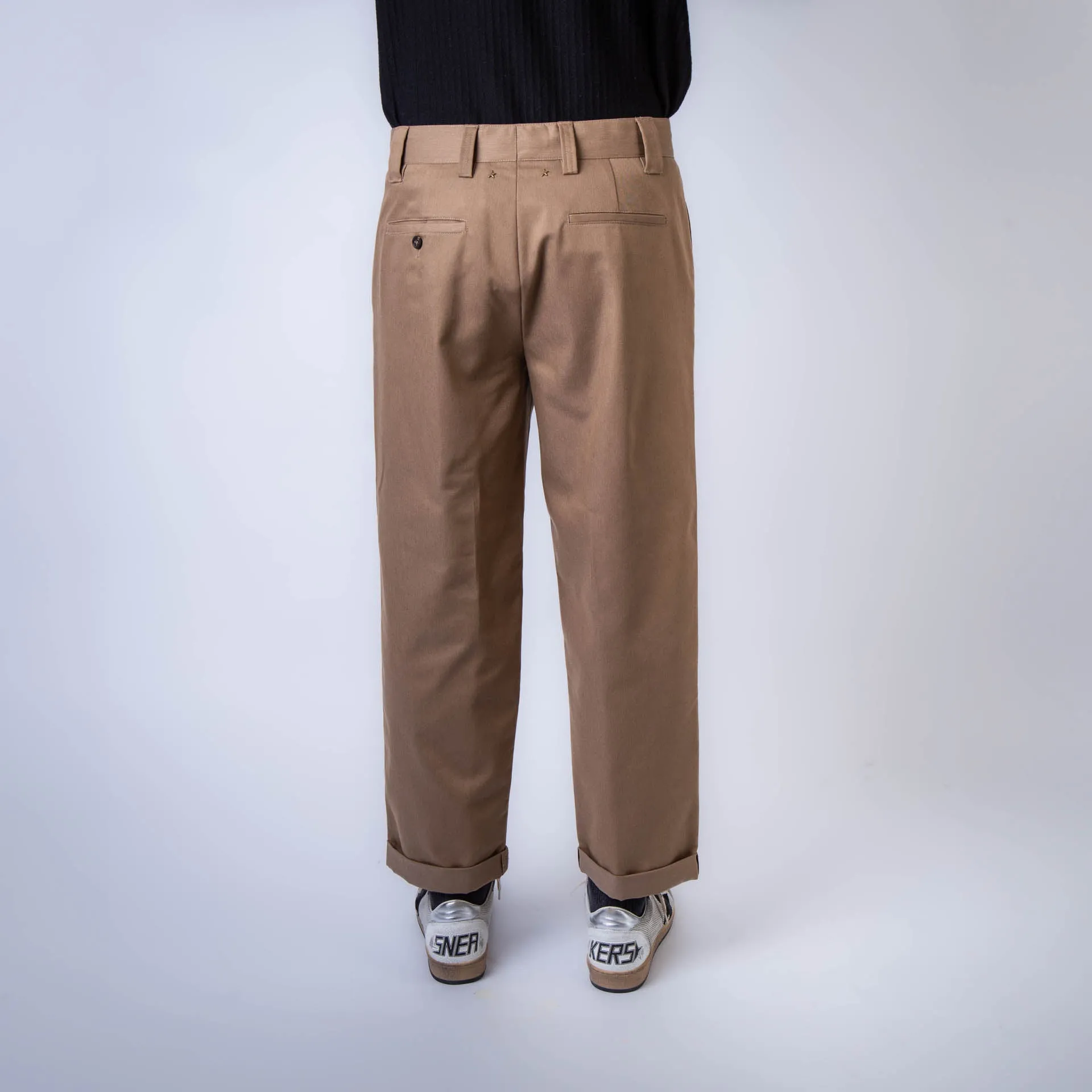 GOLDEN GOOSE TROUSERS GMP01190.P000786 15369 KHAKI