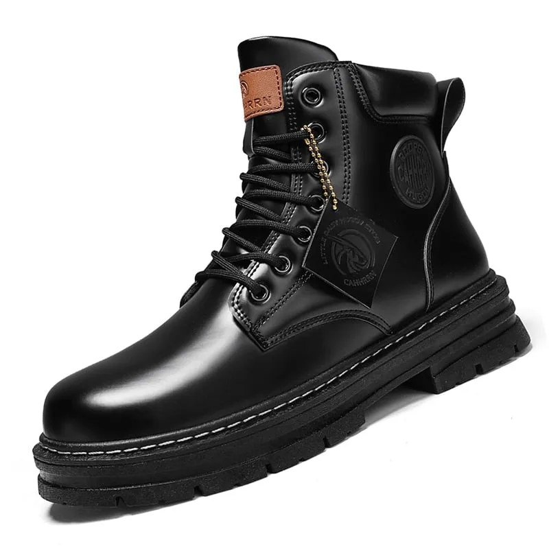 High Top Motorcycle Boots for Men