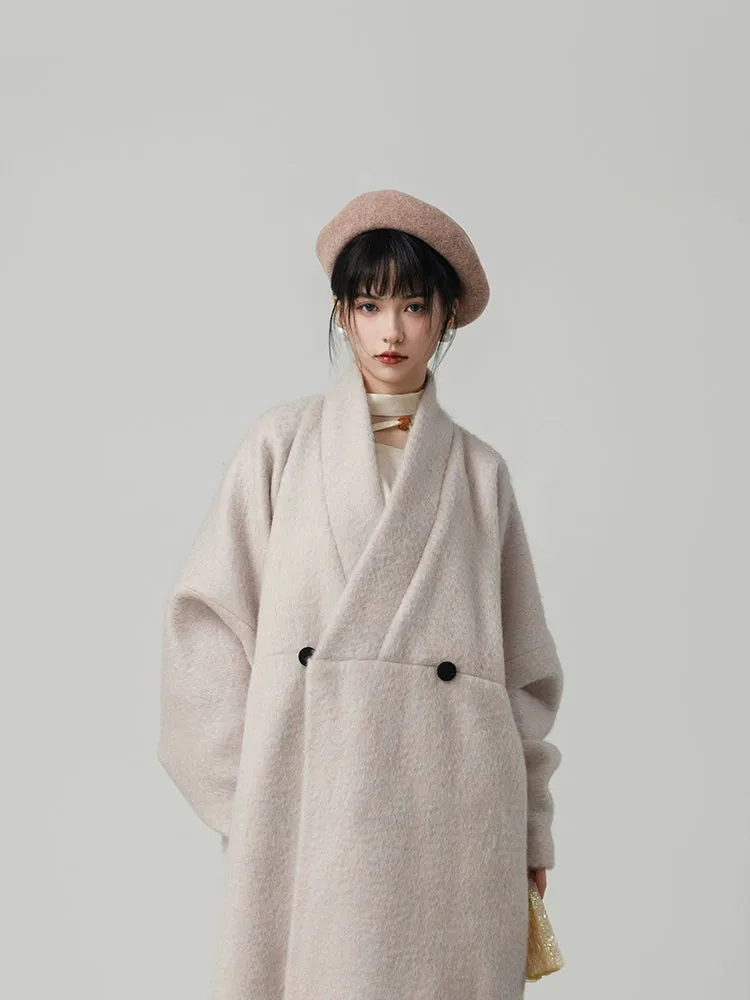 Hou Xue 厚雪 Heavy Snow Modernized Han Dynasty Wool Trench Coat