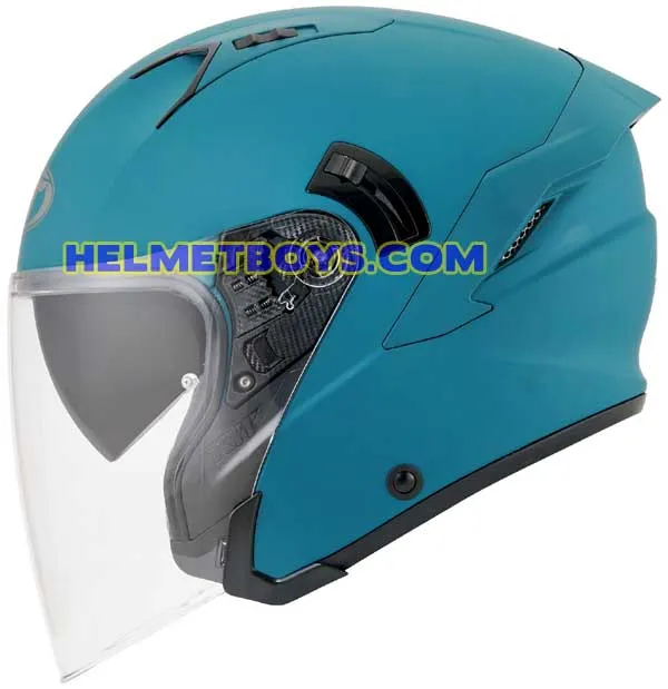 KYT NFJ Motorcycle Sunvisor Helmet EMERALD GREEN