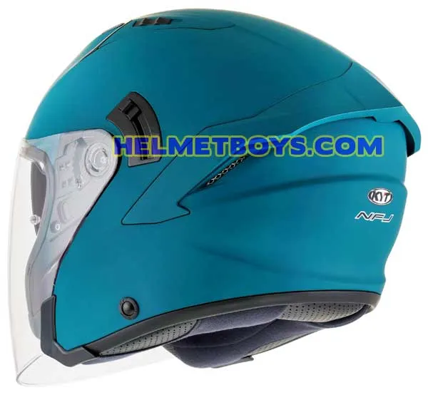 KYT NFJ Motorcycle Sunvisor Helmet EMERALD GREEN