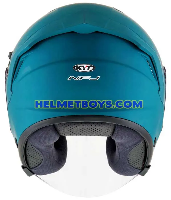 KYT NFJ Motorcycle Sunvisor Helmet EMERALD GREEN