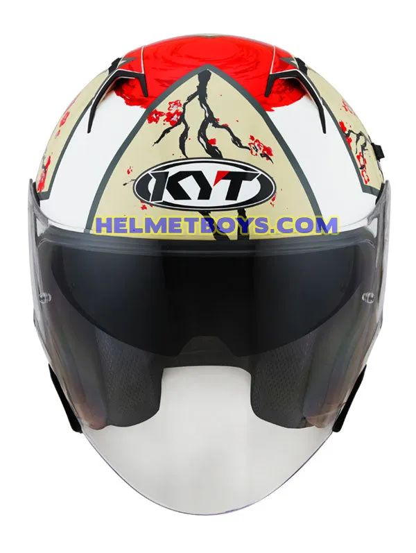 KYT NFJ Motorcycle Sunvisor Helmet XAVI SAKURA