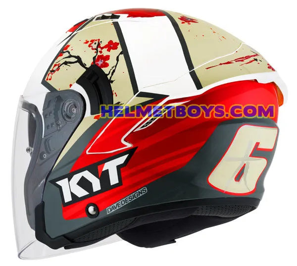 KYT NFJ Motorcycle Sunvisor Helmet XAVI SAKURA