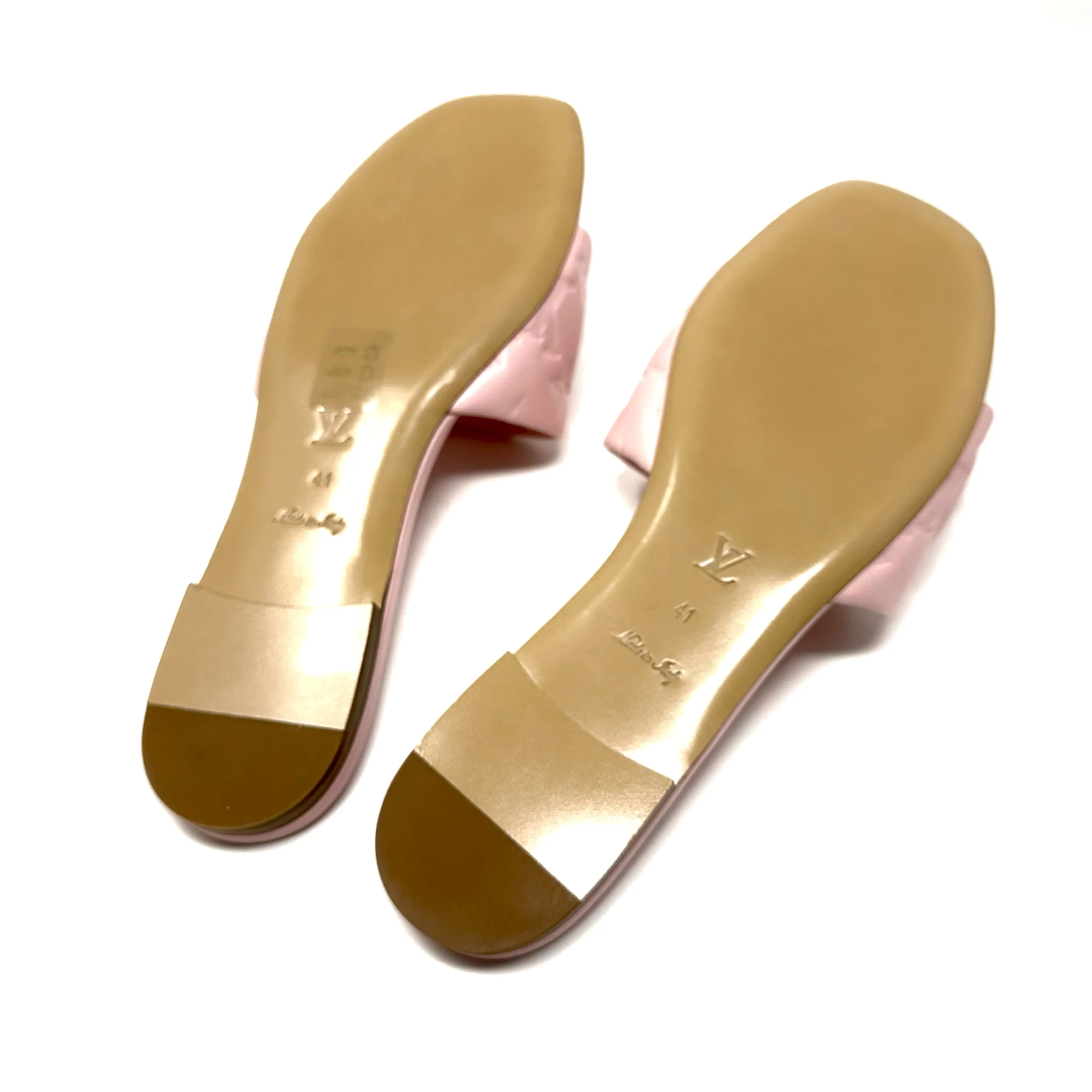 Louis Vuitton Monogram Revival Mule Flats Size 41 in Pink