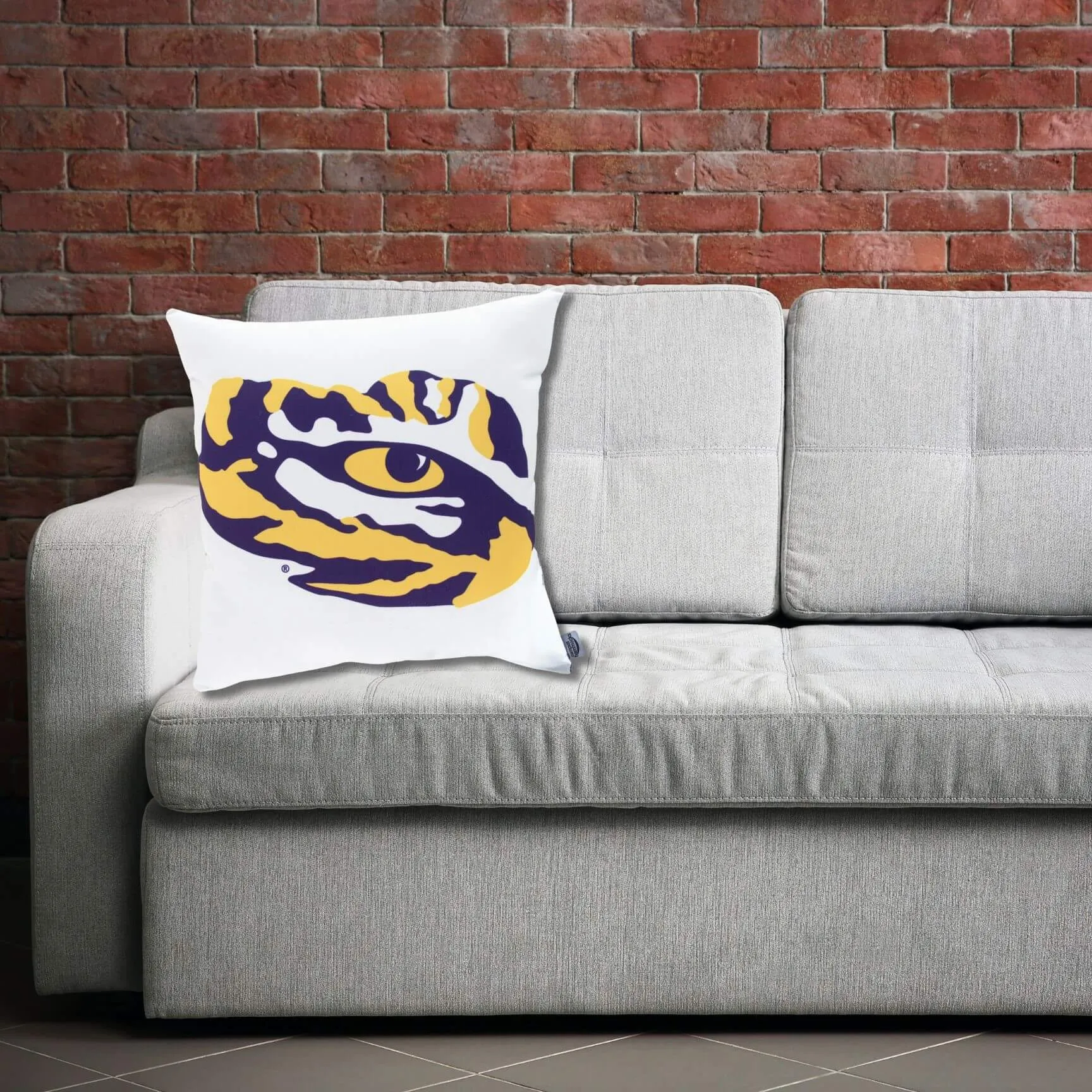 LSU Tigers Mascot Throw Pillow Cover | TIGER