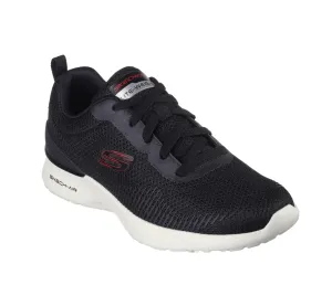 Mens Skechers Skech-Air Dynamight - Bliton Black/Red Sneaker Shoes