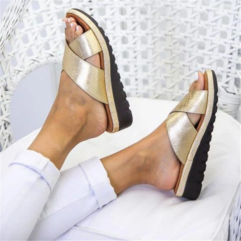 Mid-Heel Platform Sandals