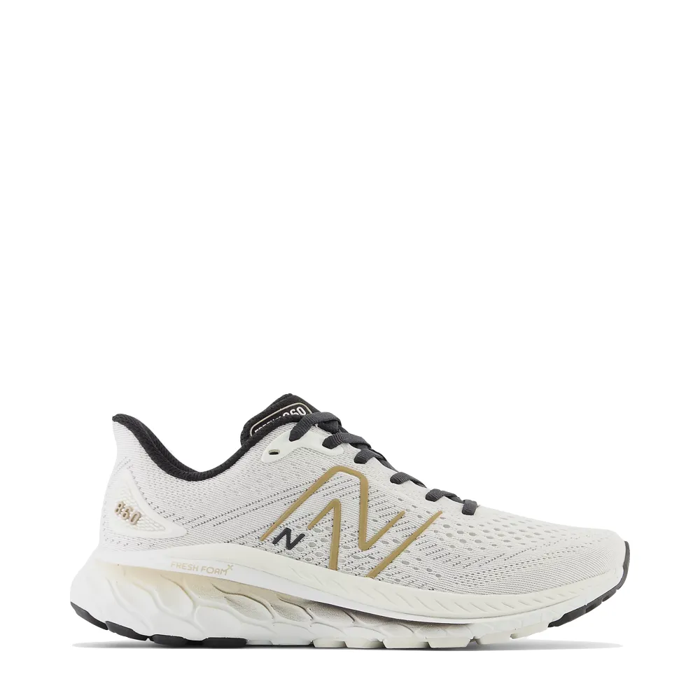 New Balance Women's Fresh Foam X 860v13 Sneaker (Sea Salt with Black)