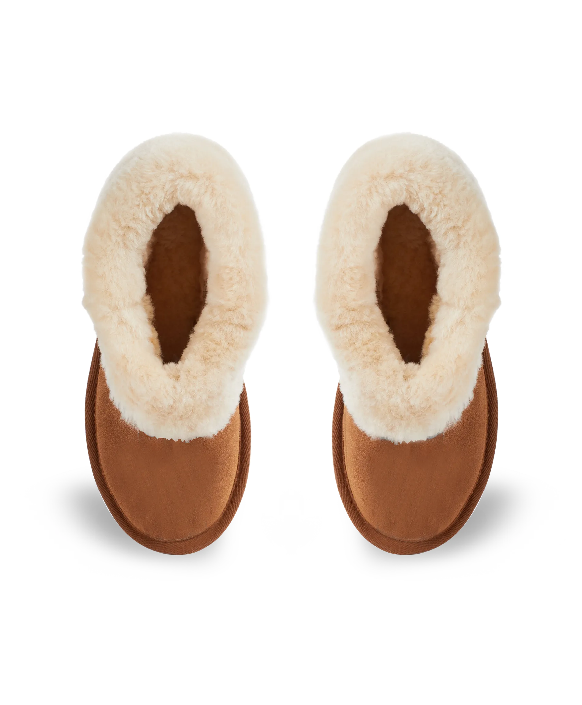 Personalised Womens Stripe Snug Sheepskin Slippers