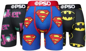 PSD Men's 3-Pack DC Comics Boxer Briefs