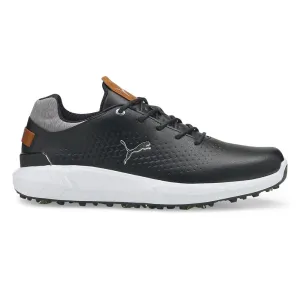 Puma IGNITE ARTICULATE Leather Golf Shoes - Puma Black/Puma Silver