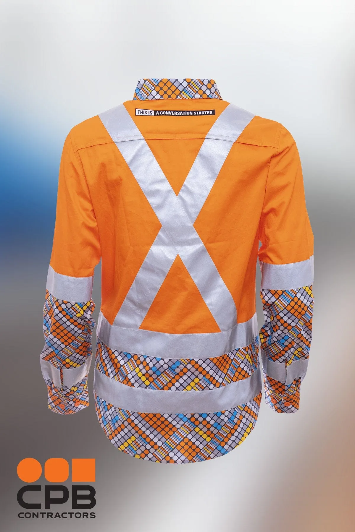 "Well-Connected" Rail Compliant Hi Vis Cotton Workshirt