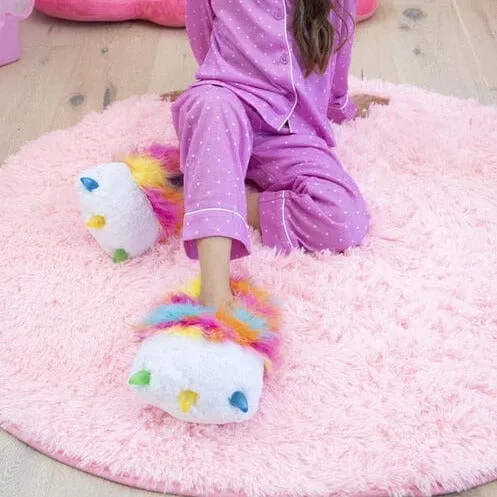 Rainbow Butterfly Unicorn Kitty Action Power Paws Slippers For Kids