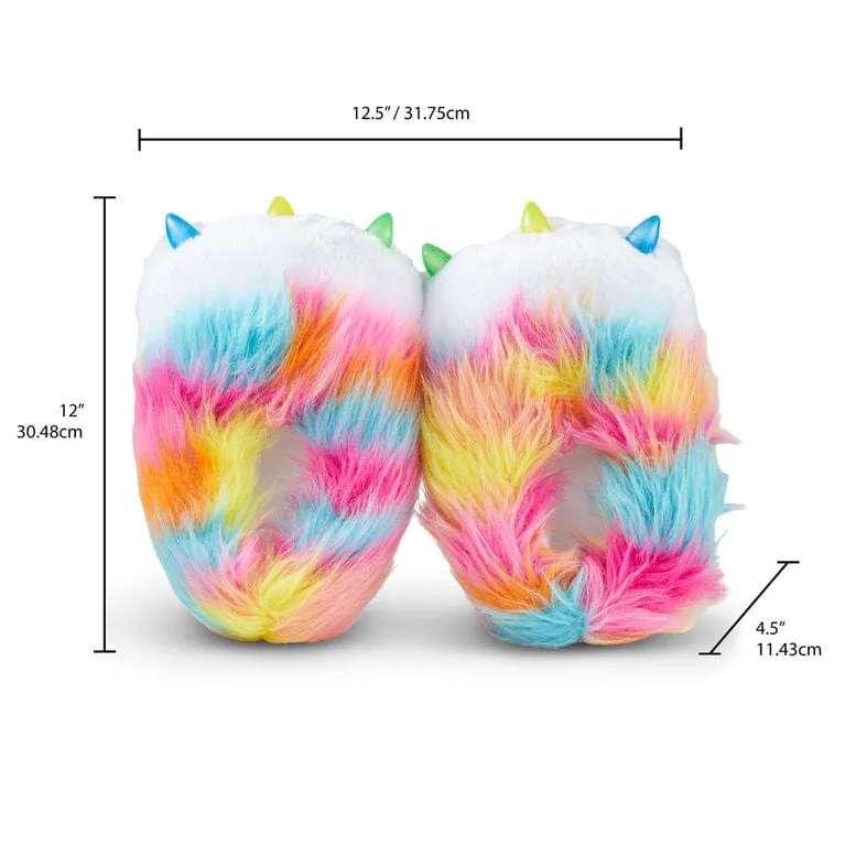 Rainbow Butterfly Unicorn Kitty Action Power Paws Slippers For Kids