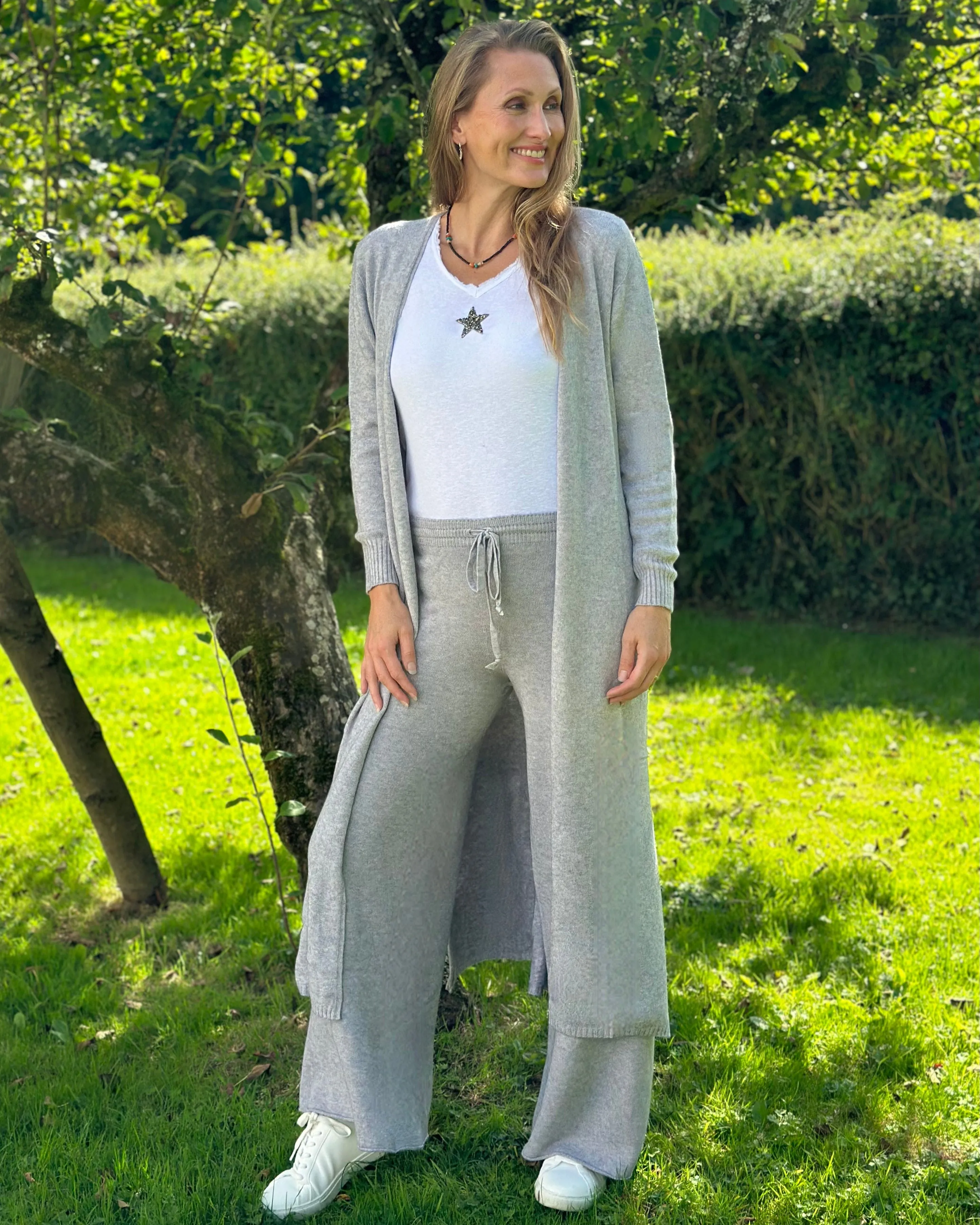 Relaxed Pants - Pale Grey