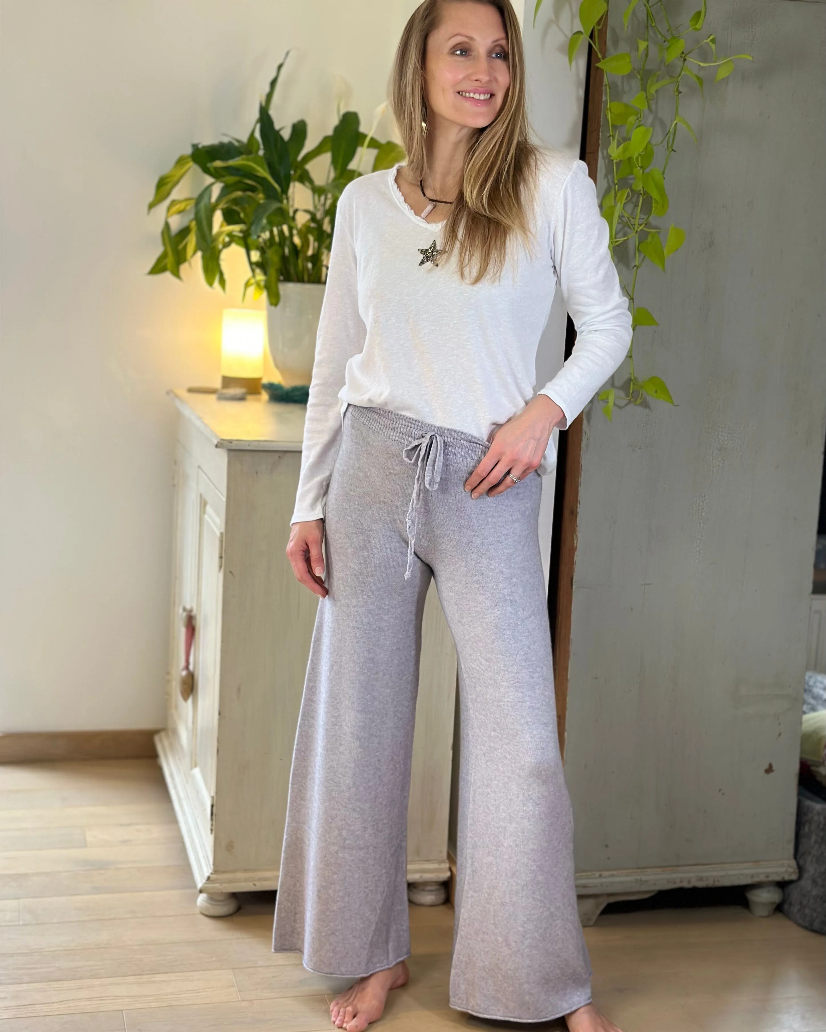 Relaxed Pants - Pale Grey