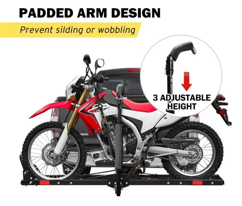 San Hima Adjustable Motorcycle Carrier Rack with Ramp