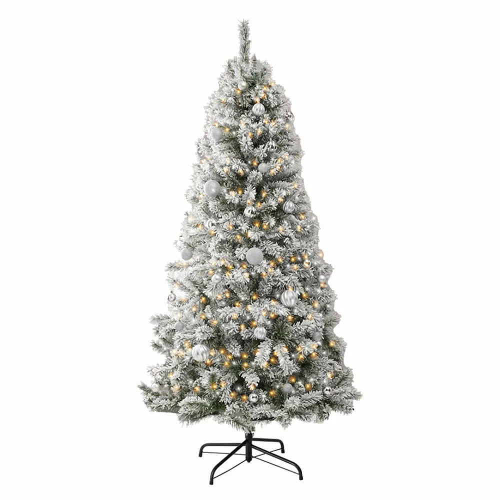 Scandinavian 7ft White Spruce Fir Artificial Christmas Tree