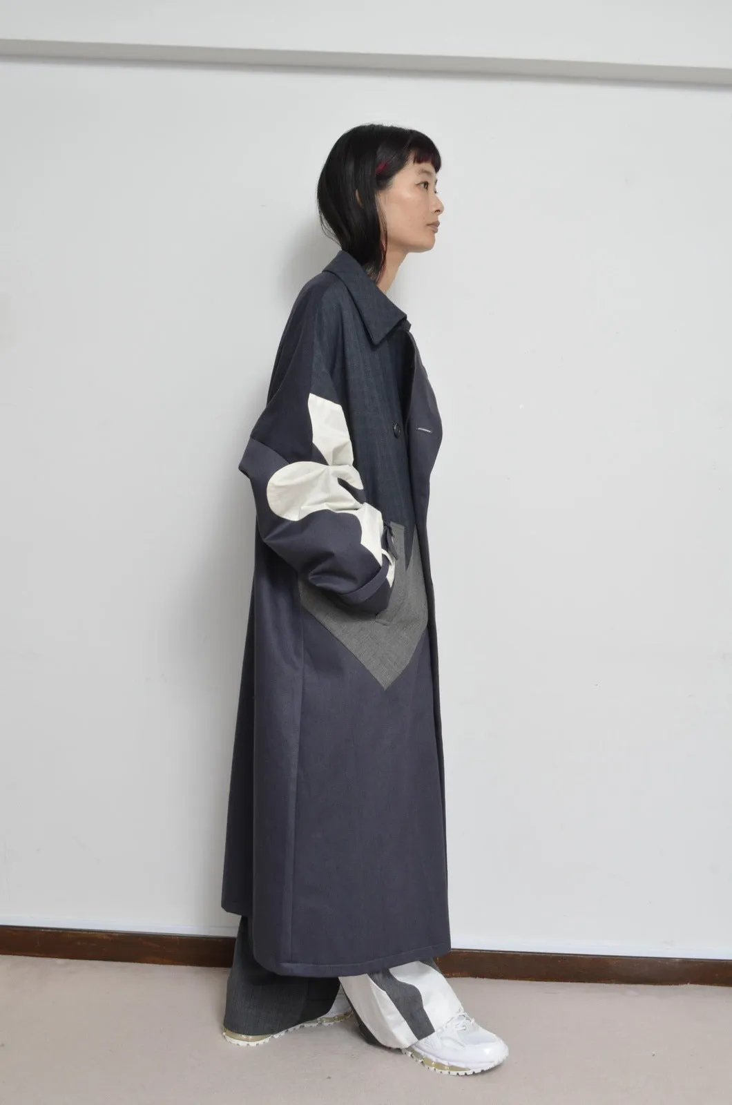 SLACKS UNE UNE TRENCH COAT/LONG_02_A