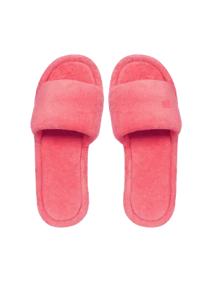 Summer Towelling Slippers—lotus pink