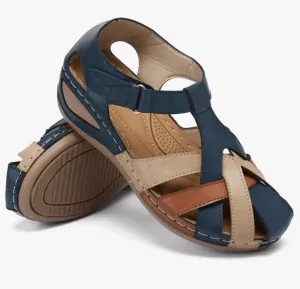 Supportive Sandals for Women with Velcro Strap