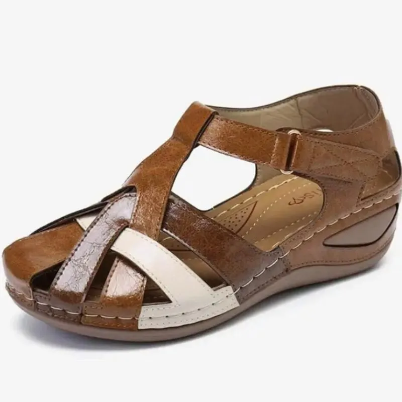 Supportive Sandals for Women with Velcro Strap