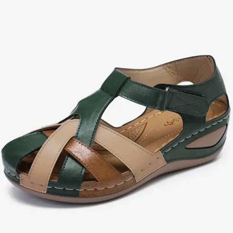 Supportive Sandals for Women with Velcro Strap