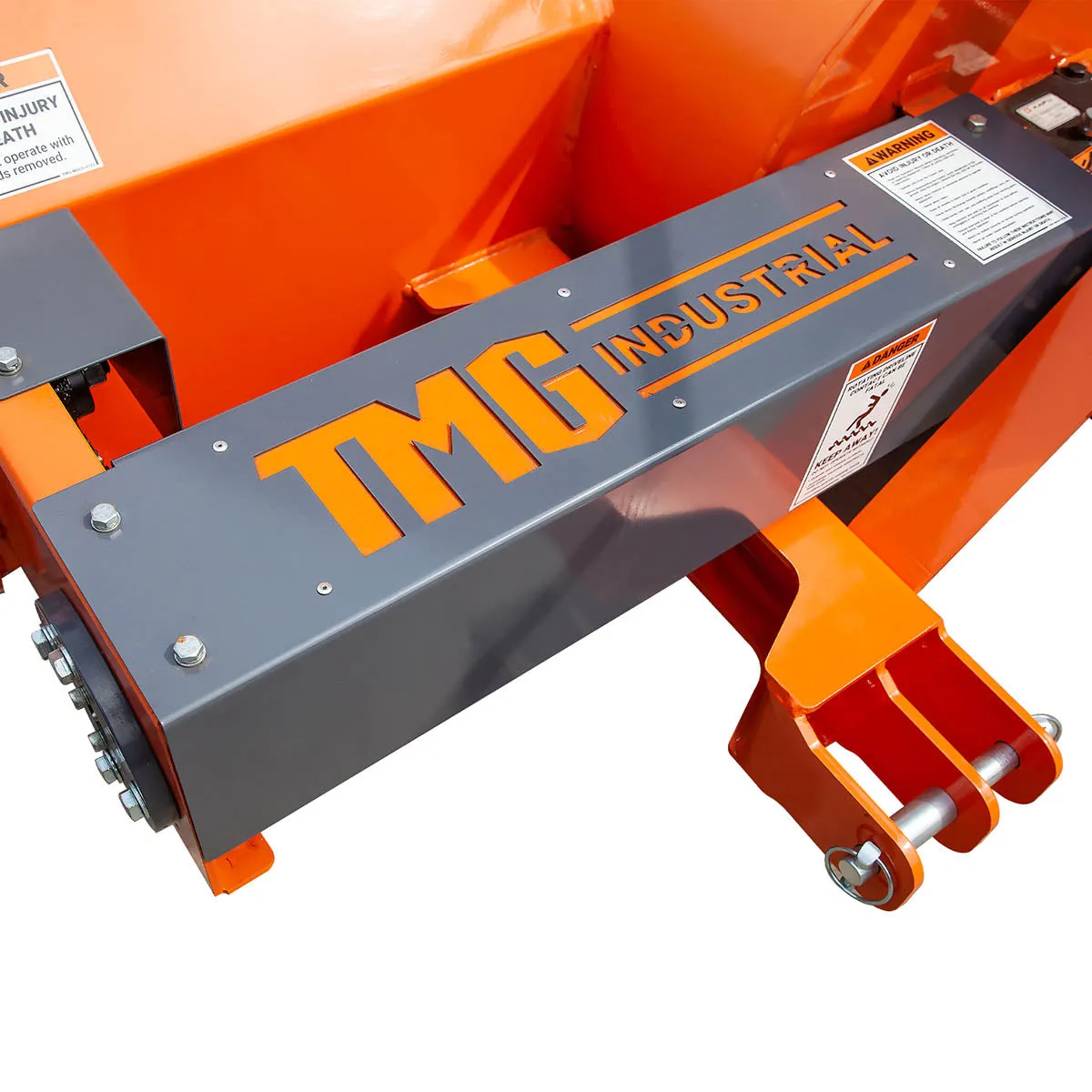 TMG Industrial 48” 3-Point Hitch Snow Blower, 20-40 HP, 20” Diameter Impeller, 360° Snow Chute, CAT 1 Suspension, TMG-TBS48