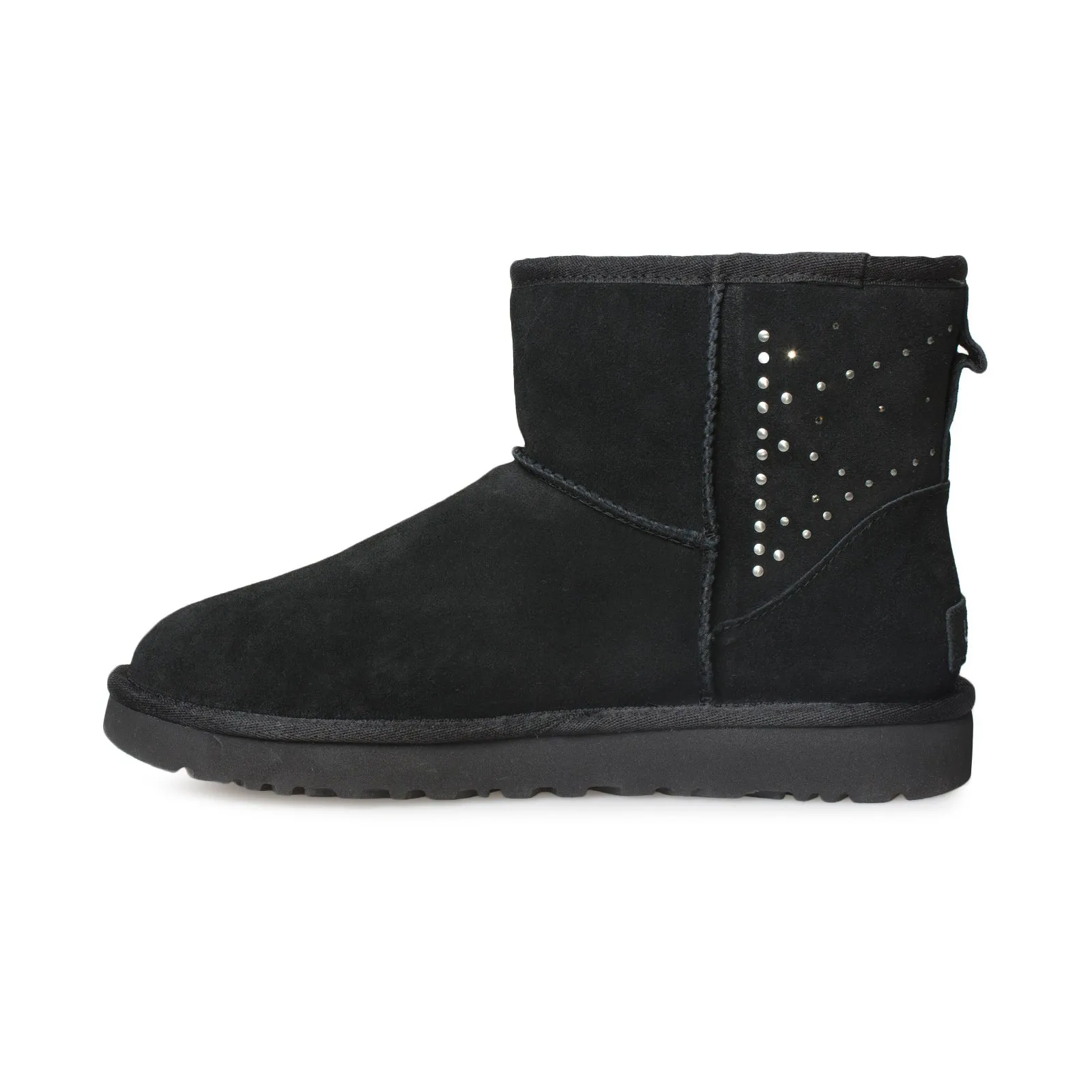 UGG Classic Mini II Studded Black Boots - Women's