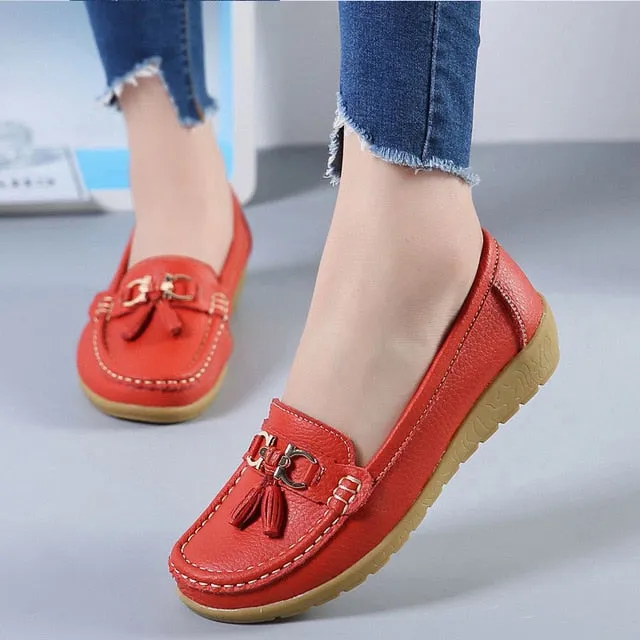 Women Flats Leather