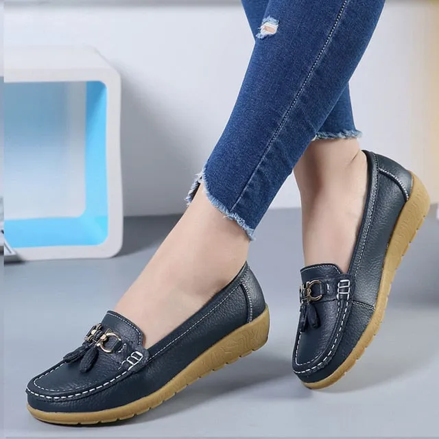 Women Flats Leather