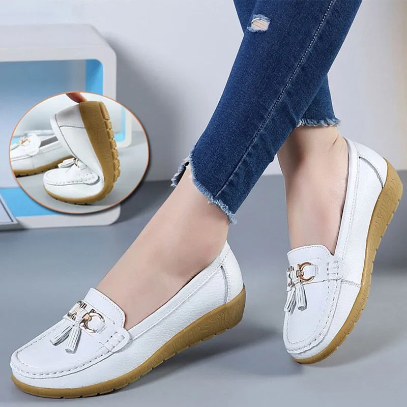 Women Flats Leather