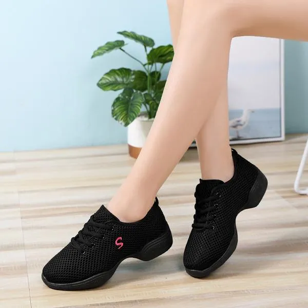 Women's Cloth Sneakers Modern Jazz Sneakers Dance Shoes