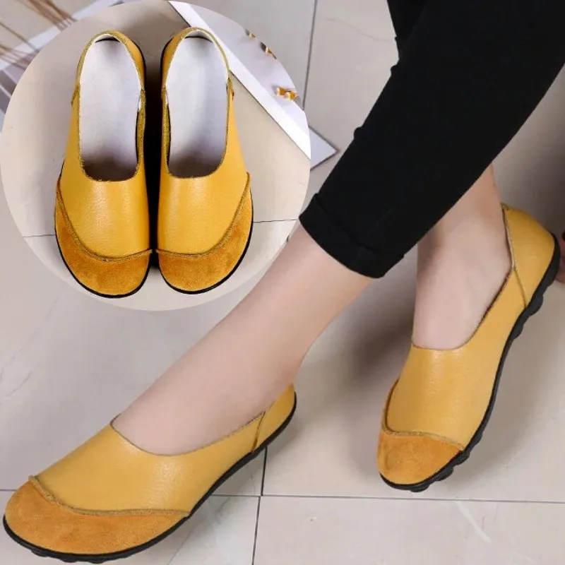 Women's Moccasins Soft Leather Flats for Bunions